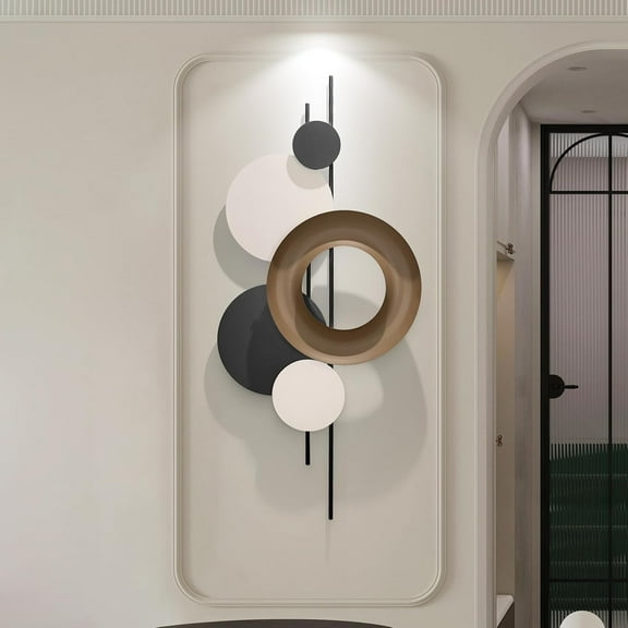 Large Metal Wall Art, 41" X 19" Modern Metal Wall Decor 3D Wall Sculptures Handmade Wall Hanging Wall Decoration for Living Room/Dinning Room/Bedroom/Entryway/Hallways/Fireplaces