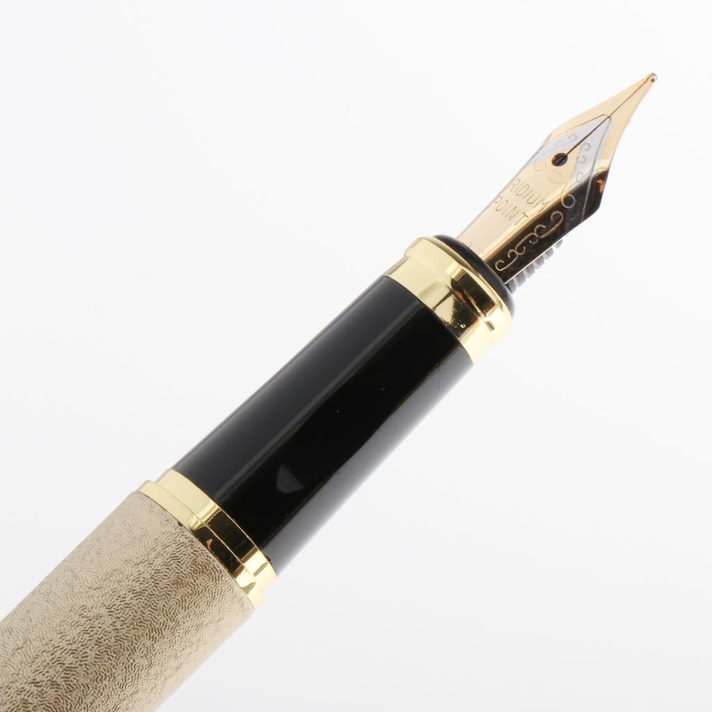 QccHieUs 3Pcs Fountain Pen - Calligraphy Pens For Writing - Designer Gift Set - 1.5mm 1mm golden