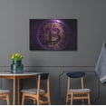 thumbnail image 4 of Luxe Metal Art 'Bitcoin Realm' by Epic Portfolio, Metal Wall Art, 36"x24", 4 of 9