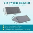Bed Wedges & Body Positioners for Elderly (3 in 1),40 Degree Triangle