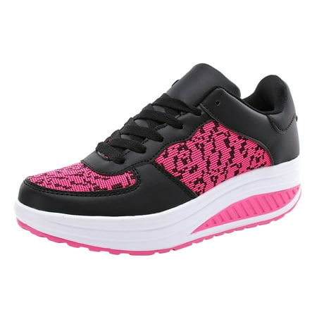 

ZIZOCWA Women S Business Casual Shoes Sneaker Ball Dress For Women Lace Up Breathe Mesh Walking Shoes Women Fashion Comfort Wedge Platform Loafers Hot Womens Tennis Shoes