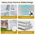 thumbnail image 6 of Heynemo 13' x 20' Heavy Duty Carport with Weatherproof PE Cover and Steel Frame, Portable Outdoor Car Canopy Party Tent with 2 Roll up Doors, 6 of 8