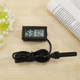 thumbnail image 4 of Peggybuy Digital LCD Thermometer Hygrometer Probe Temperature Humidity Gauge (Black), 4 of 7