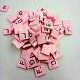 thumbnail image 5 of 100 Wooden Scrabble Tiles Black Letters Numbers For Crafts Wood Alphabets PK, 5 of 5