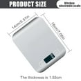 thumbnail image 2 of Food Scale Digital Kitchen Scale with 1g/0.05oz Precise Graduation, 5 Units LCD Display Scale for Cooking/Baking in KG, G, oz, ml, and lb, Easy Clean Stainless Steel and Tempered Glass, 2 of 8