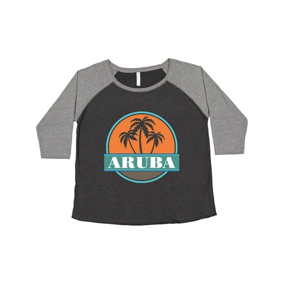 Inktastic Aruba Vacation Sunset Women's Plus Size T-Shirt