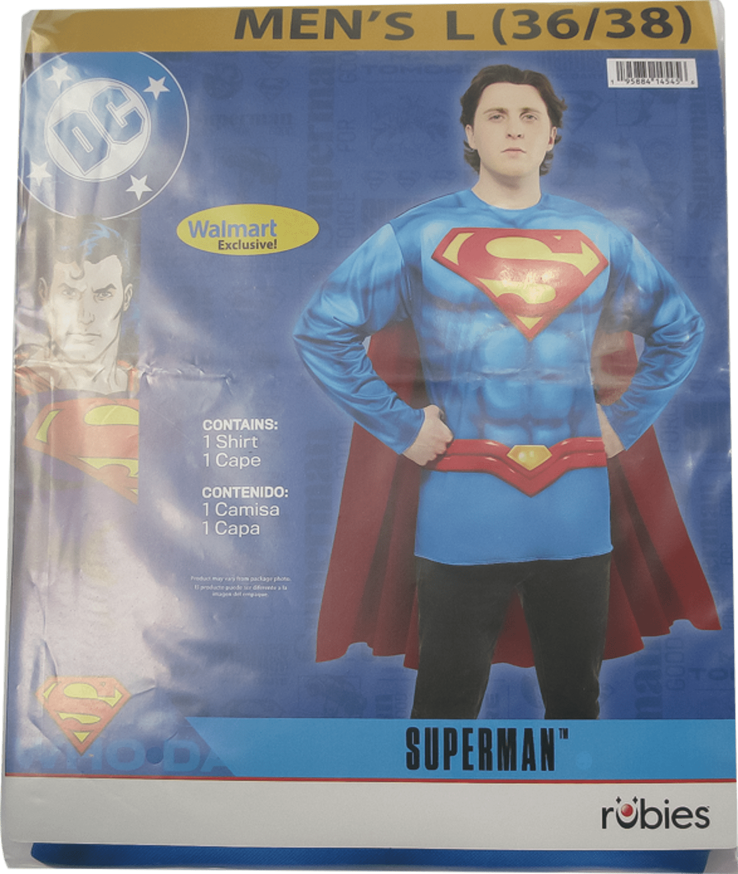 DC Superman Halloween Costume for Adults, Men's Size XL (40/42), by Rubies
