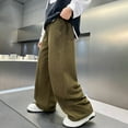 thumbnail image 5 of Tiijoy Boy's Straight Leg Loose Fit Pants Casual Pull On Trousers with Pockets, Sizes 5-6, 5 of 5