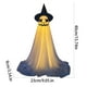thumbnail image 3 of Decoración de Halloween, sombrero fantasma, LED luminoso, fantasma con control remoto, cadena de luces, porche delantero, patio, terror, fantasma de pie, 3 of 3
