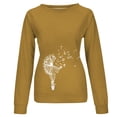 thumbnail image 6 of Womens Plus Size Tops 2023 Fashion Long Sleeves Casual Shirts Printed Round-Neck Sweatshirt Pullover Loose Tunic Tops Up to 65% off, 6 of 7