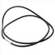 thumbnail image 2 of 5piezas 25,5 Pulgadas 3MM Collar de Goma con de Acero Inoxidable - Negro, 2 of 4