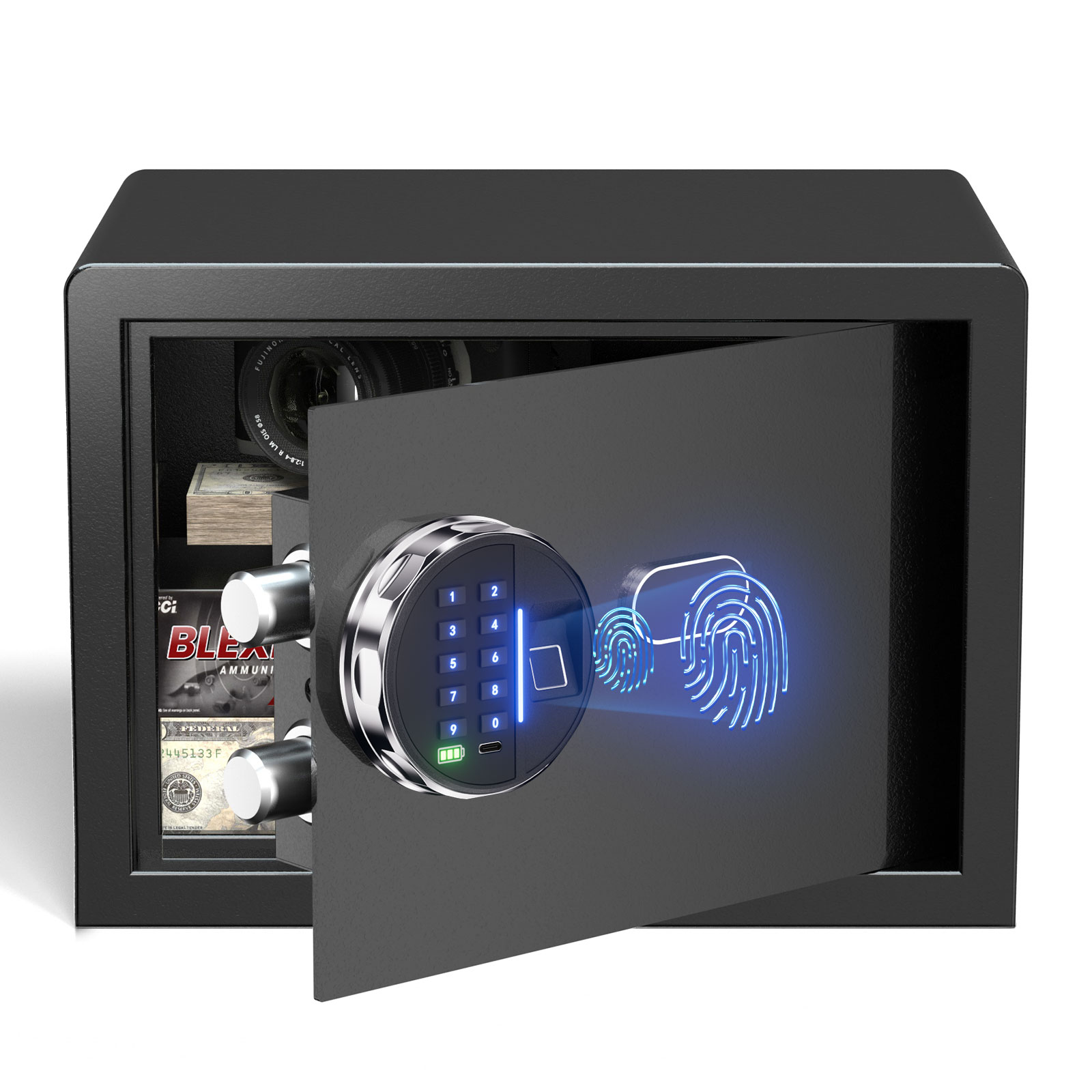 Grimtron Smart Biometric Safe 0.80 Cu. Ft. photo 4