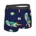thumbnail image 3 of Disketp Astronaut Dinosaur And Space Men'S Boxer Briefs,Soft And Breathable Cotton Underwear With Comfortflex Waistband, 3 of 9