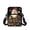 Christmas Santa Tree Print, variant on Uourmeti Polyester Phone Messenger Purse with Purple Marble Pattern, Zipper Closure Portable Cellphone Purses for Women Shopping and Running