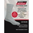 thumbnail image 6 of Dickies Men's Value Work Crew Socks, 24 Pack- Lt Grey Size 6-12, 6 of 6
