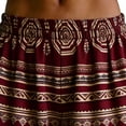 thumbnail image 6 of Mifsaly Ethnic Tribal Print Harem Pants Women High Waist Wide Leg Pant Summer Vacation Casual Trendy Boho Outfits with Pockets XL, 6 of 7