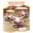 thumbnail image 3 of KFFKFF Kids Rotating Chair, 220 lbs Capacity, Elephant-Shaped Sensory Spinning Seat, Autism-Friendly Toy with Stable Metal Base, Toddler Spin Chair for Balance, Coordination, and Focus, Red, 3 of 9