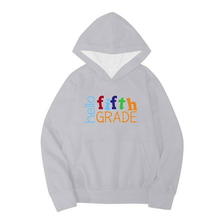 

Girls Monkey Hoodie Girls Lightweight Hoodies Kids Boys Girls Autumn WInter School Season Fifth Grade Letter Printed Long Sleeve Hoodie Warm And Comfortable Tops Children s Clothing