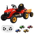 thumbnail image 1 of Tractor Montable Eléctrico JOYKOO Rojo 12v Control Remoto Luz Led, 1 of 8