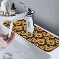 thumbnail image 7 of Pofeuu Navy Blue Plaid Sunflower Print Splash Guard for Sink Faucet Sink Gadgets-Splash Guard Behind Faucet Drip Catcher for Kitchen, Bathroom,Sink Mat, 7 of 7