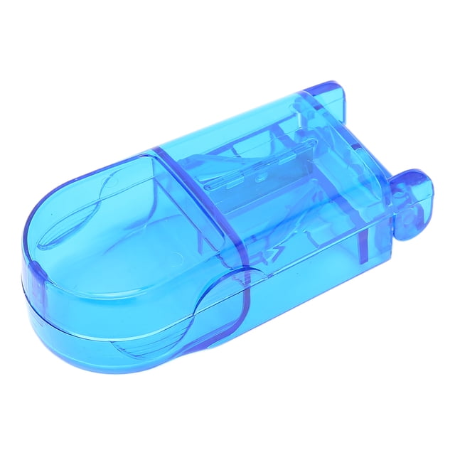Pill Cutter, Pill Splitter Stable Sturdy Odorless Firm For Elderly For Outdoor Activities For Patient For Home Travel Transparent Color,Blue Transparent