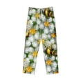 thumbnail image 4 of Balery Men'S Bees And Flower Pants,Sleepwear Pants,Pajama Pants,Pj Bottoms Drawstring And Pockets-Small, 4 of 9