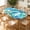 Aqua Tropic, variant on ARTSLION Elastic Tablecloth For Oval Tables, Waterproof Tablecover For Up To 48x72in Oval Table Cover, Dining Tablecover For Indoor And Outdoor, Holiday, Sky Blossom