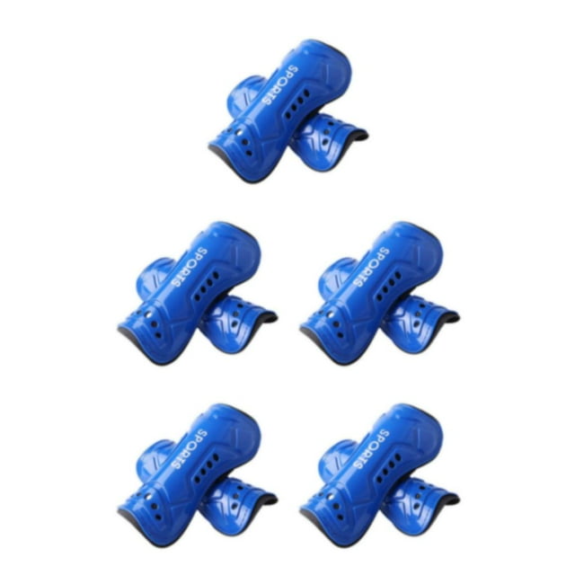 relayinert EVA Adjustable Calf Protector For Soccer Training Lightweight Protective Adult Knee Support kid blue 5Set