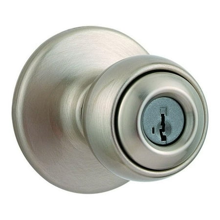 - Polo Satin Nickel Entry Knob Featuring SmartKey