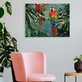 thumbnail image 3 of YILUYINQING Parrots Tropical Setting Print Wall Art Canvas Decor 16x12in, 3 of 6