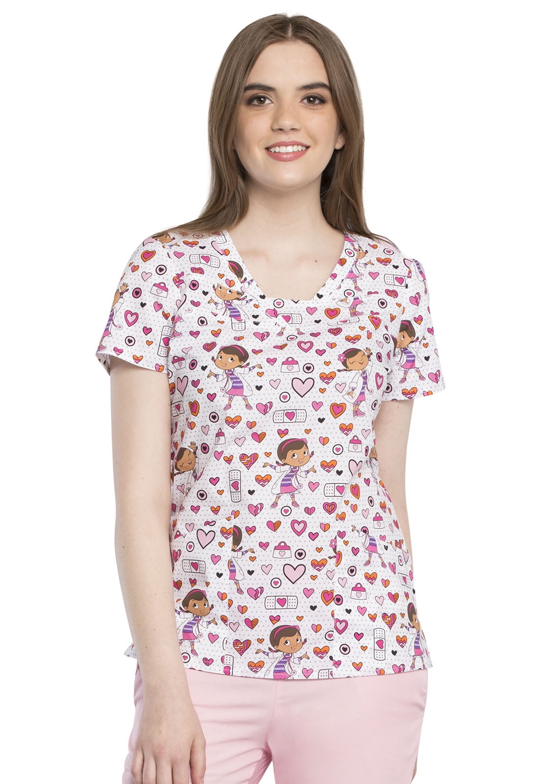 Tooniforms Tooniforms Disney VNeck Scrub Top TF641