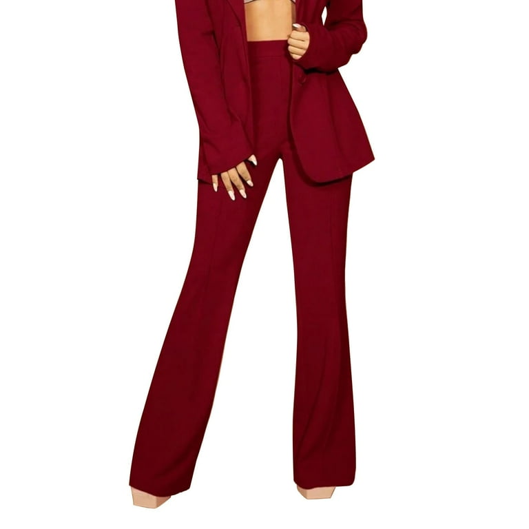 Red Carpet Pants Outfit Victoria High Waisted Dress Pants Red Fashion Nova