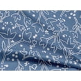 thumbnail image 4 of oneOone Rayon Dusty Blue Fabric Florals Craft Projects Decor Fabric Printed By The Yard 56 Inch Wide, 4 of 5