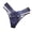 Blue, variant on G String Thongs for Women Low Rise T-Back Seamless Hipster Underwear Crisscross Strappy Cheeky Panties