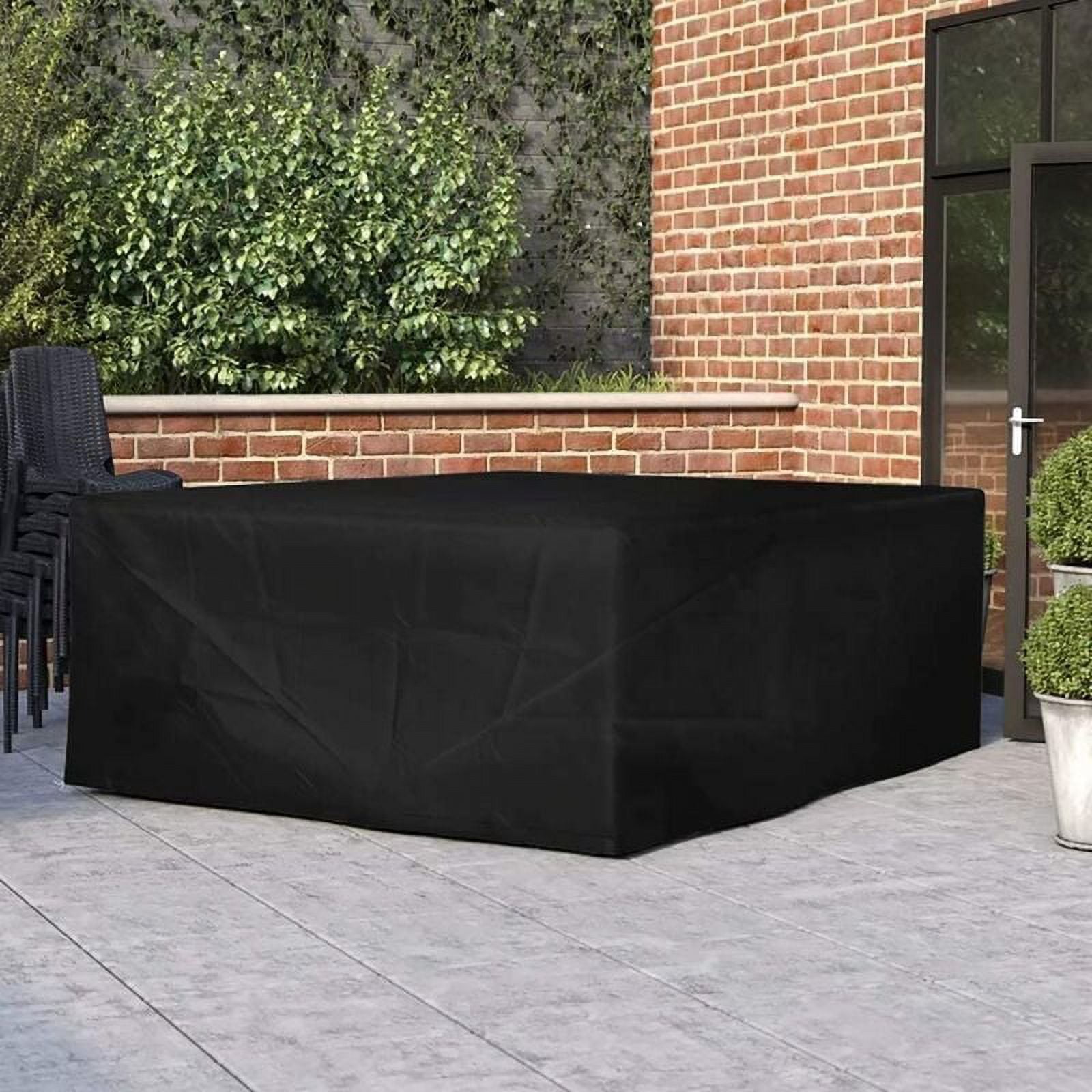 Outdoor Cover Patio Furniture Durable Material Windproof Oxford Fabric, Patio Furniture Covers Waterproof, Tear Resistance & UV Protection, Easy Clean & Storage for Garden (120 x