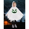 thumbnail image 3 of Uccdo 1-8Y Toddler Girls Boys Halloween White Ghost Costumes Kids Party Ghostly Costume Hooded Cloak, 3 of 7
