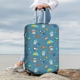 thumbnail image 7 of Hirioo Teeth Cosmonaut for Elasticity Suitcase Cover (No luggage Included) Durable Luggage Protector Fits 18-32 Inch Luggage-Small, 7 of 7