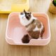 thumbnail image 4 of Caja de arena para gatos Caja de arena semiabierta de lado alto para tamizar Caja de arena para gatos resistente y duradera Caja de arena abierta Salvador Bandeja para arena para gatos, 4 of 8