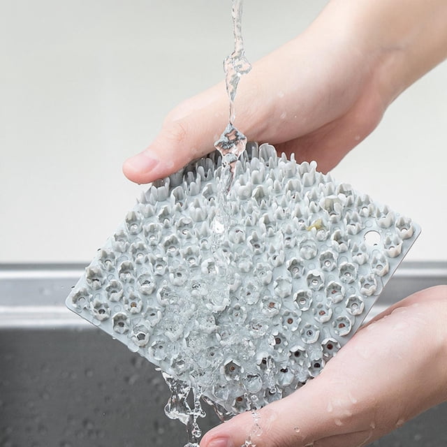 Cepillo multifunción para , herramienta de cocina, herramientas para lavar platos, accesorios de suministro, fregador para patatas, Gris Macarena Cepillo de limpieza