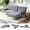 Gray-215, variant on BSHTI Velvet Sectional Sofa 78.35” L Shaped Couch with Sleeper Function – Split-back design Modern Convertible Sleeper Sofa Bed for Living Room, Black