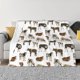 thumbnail image 1 of Fotbe Cow Manta de Franela con Estampado, Manta Ultrasuave para Cama, Sofá, Auto, Hipoalergénica y Antibolitas-50"x40", 1 of 6