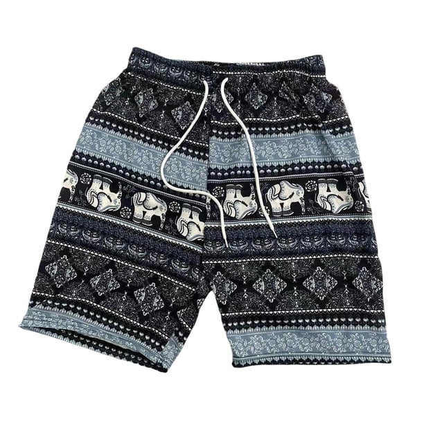 Pantalones cortos de playa Hombres Mujeres Bañadores de playa Calzoncillos s Moda Poliéster de gran tamaño Azul jinwen Pantalones de playa