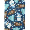 thumbnail image 2 of 60"x60" Christmas Snowman Tablecloth, Waterproof Washable Polyester Square Table Cover, Durable Tablecloth for Kitchen Dining Table Party Decor, 2 of 7