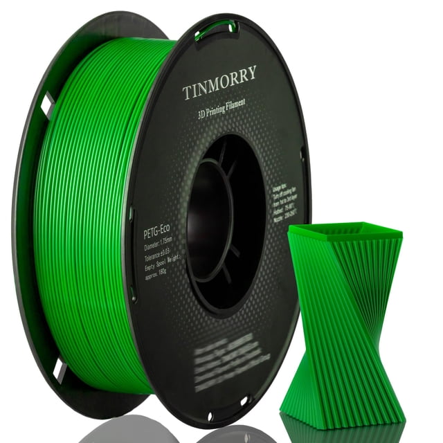 Filamento para impresora 3D TINMORRY PETG-Eco, 1,75 mm, 1 kg, color verde