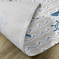 thumbnail image 5 of Ambesonne Cartoon Place Mats Set of 4, Ship Whale Waves, Standard Size, Beige Blue White, 5 of 6