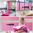 thumbnail image 3 of Shiyou Film de Confidentialité pour Fenêtre Givré Coloré Décoratif Adhérence Statique Non-Adhésif Blocage UV Contrôle de la Chaleur Réutilisable Teinte en Verre pour Maison Cuisine Salle de Bain Bureau, 17.5 Pouces x 6.5 Pieds, Rose Mat, 3 of 4