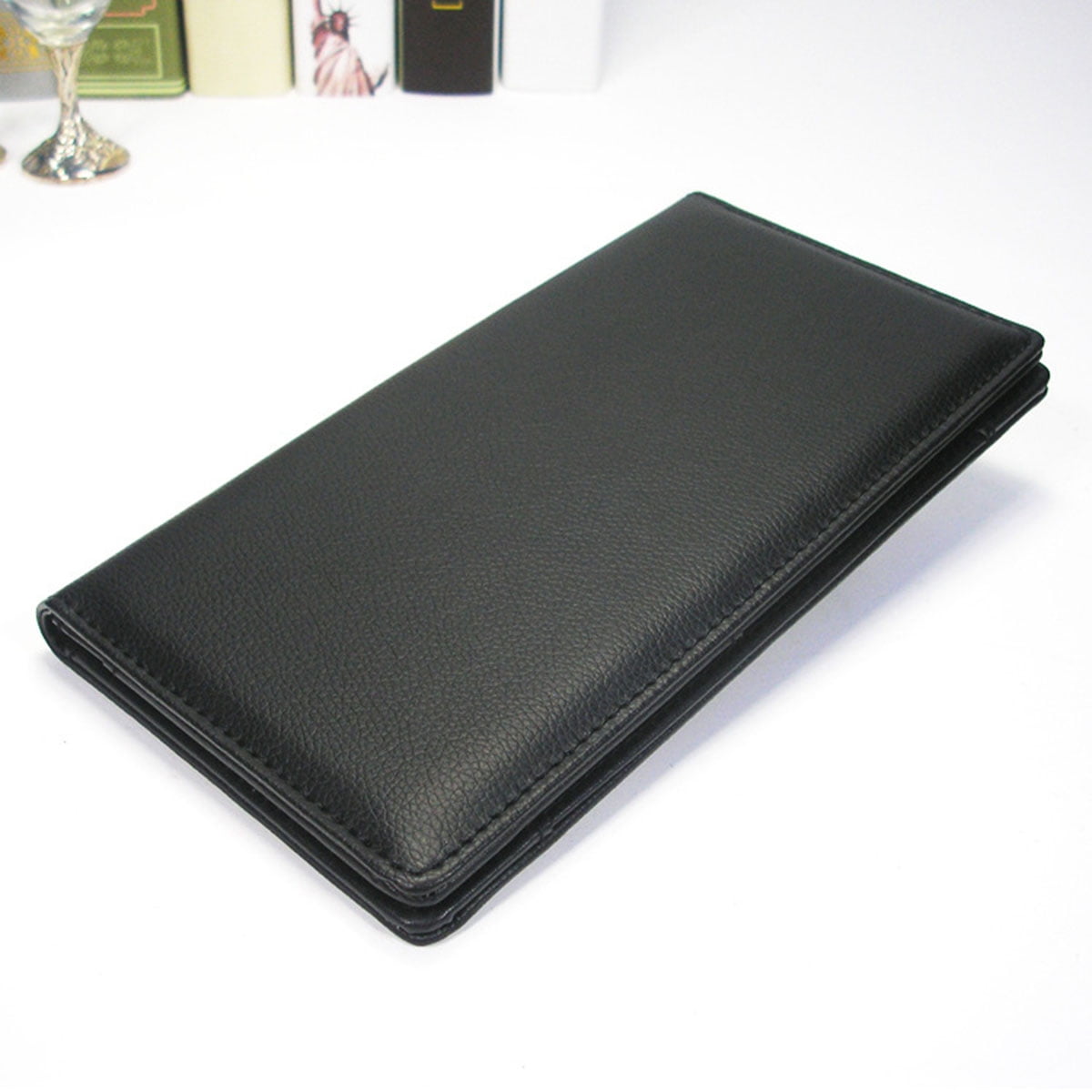 Set of 3 Book Cases Books Menu Holder Noir Blackish Waiter Serving Book Guest Check Holder