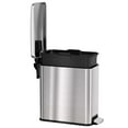 thumbnail image 5 of iTouchless SoftStep 3 gal Slim Bathroom Step Garbage Can with AbsorbX Odor Filter, Stainless Steel, 5 of 7