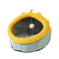 thumbnail image 2 of Cama para mascotas de dibujos animados, cuevas para gatos semicerradas, nido con almohadilla extraíble, cómoda y acogedora cama para perros pequeños, M, 2 of 10