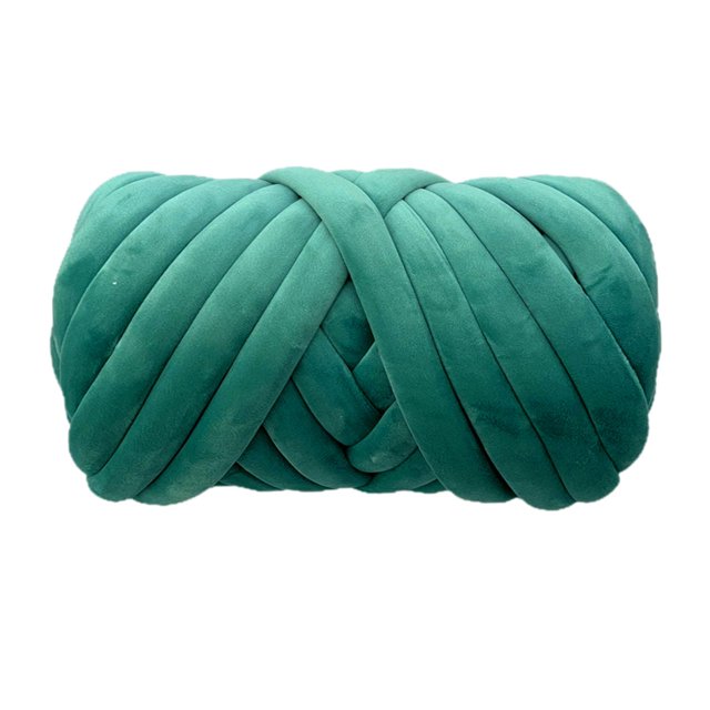 Hilo grueso para crochet, hilo gigante, ligero, duradero, diámetro de 1,97 pulgadas, hilo jumbo De color verde oscuro